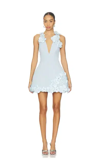 Bronx Banco Estelle Floral V-neck Mini Dress | Thumbnail 1