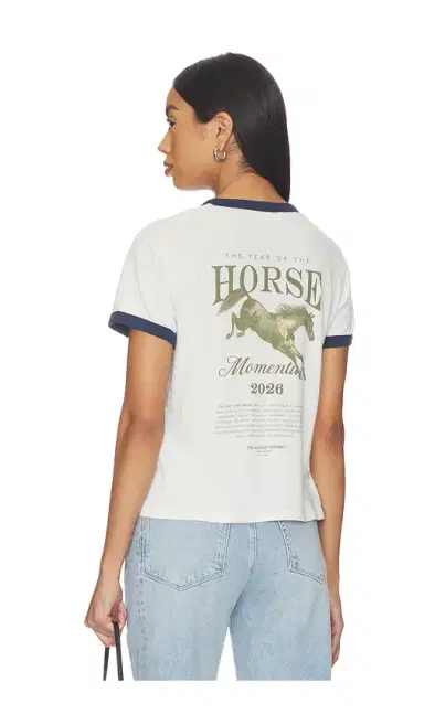 The Laundry Room Year Of The Horse Perfect Ringer Tee | Thumbnail 1 The Laundry Room Year Of The Horse Perfect Ringer Tee | Thumbnail 1