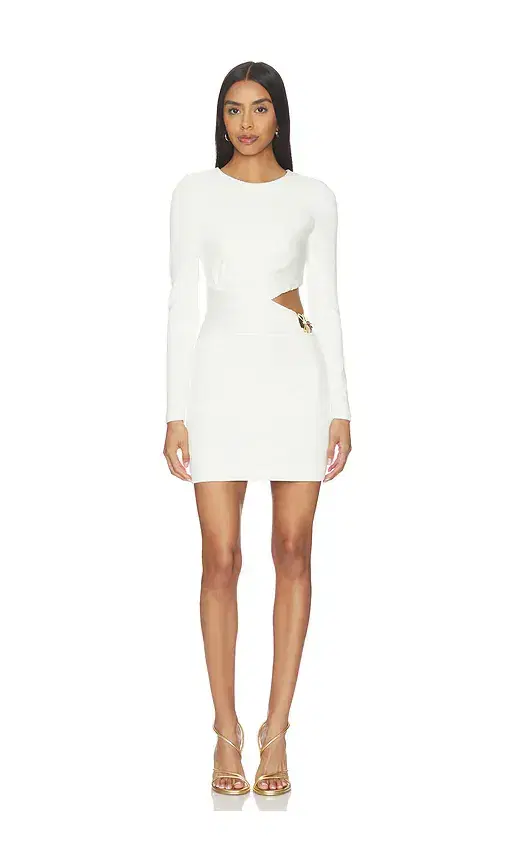 PatBO Cora Knit Long Sleeve Mini Dress
