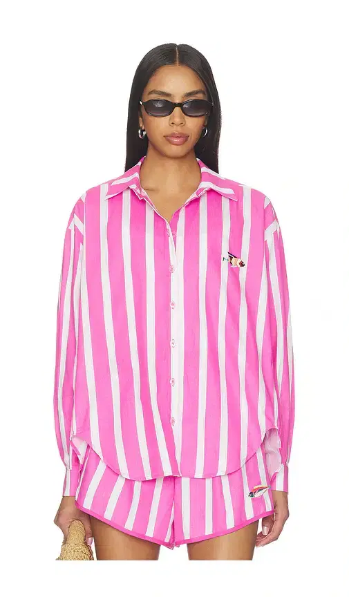 Nau Bikinis Striped Oxford Button Up