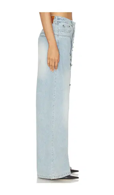 MARRKNULL Asymmetrical Metal-Button Jean | Thumbnail 2