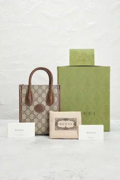 FWRD Renew Gucci Retro Interlocking G Mini Tote Bag | Thumbnail 11