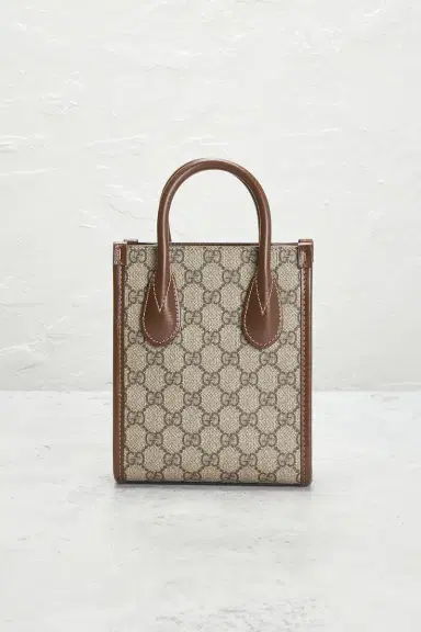 FWRD Renew Gucci Retro Interlocking G Mini Tote Bag | Thumbnail 5