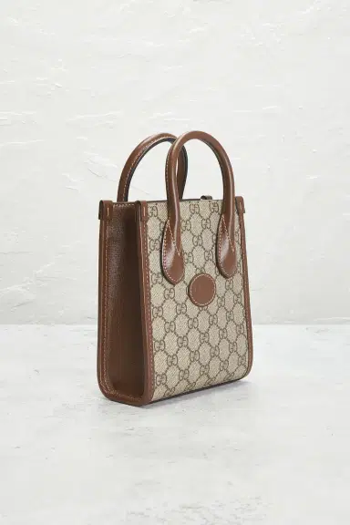 FWRD Renew Gucci Retro Interlocking G Mini Tote Bag | Thumbnail 6