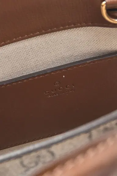 FWRD Renew Gucci Retro Interlocking G Mini Tote Bag | Thumbnail 8