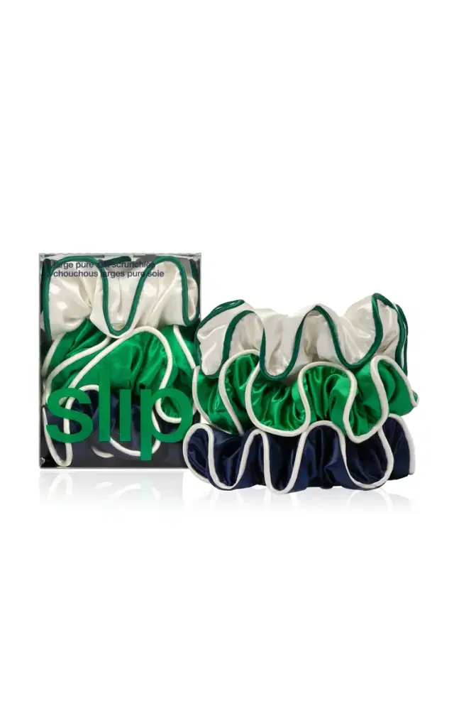 Slip Set-of-Three Large Silk Scrunchies