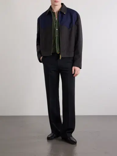 Versace Wool and Mohair-Blend Blouson Jacket - Men | Thumbnail 2