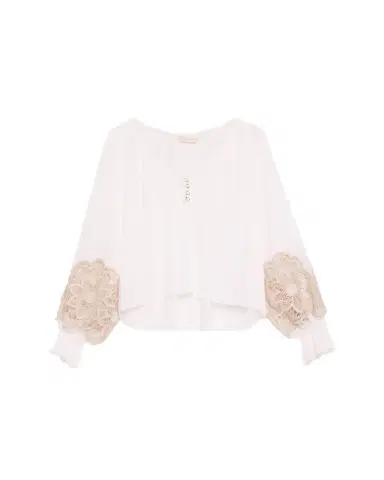 Ramy Brook Adelaide Cutout Embroidered Long-Sleeve Blouse | Thumbnail 1 Ramy Brook Adelaide Cutout Embroidered Long-Sleeve Blouse | Thumbnail 1