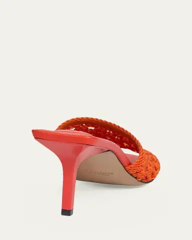 Jacquemus 75mm Les Cubisto Open-Knit Mules | Thumbnail 3