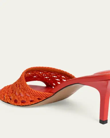 Jacquemus 75mm Les Cubisto Open-Knit Mules | Thumbnail 4