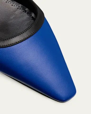 Manolo Blahnik Filotas Bicolor Leather Ballerina Flats | Thumbnail 3