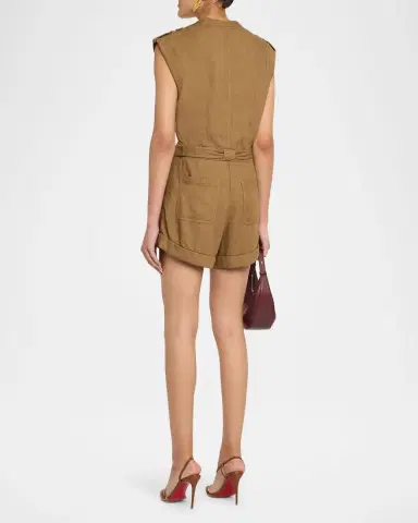 Simkhai Tinka Belted Romper | Thumbnail 7