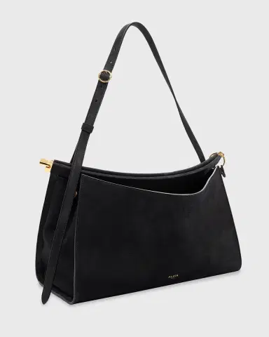 Alaïa Le Click Large East-West Suede Shoulder Bag | Thumbnail 5 Alaïa Le Click Large East-West Suede Shoulder Bag | Thumbnail 5
