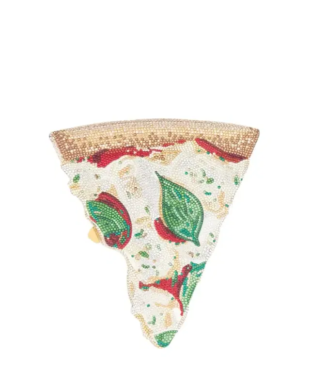 Judith Leiber Couture Pizza Crystal Clutch