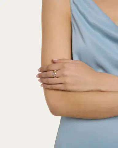 Spinelli Kilcollin Petunia 3-Band Stacked Ring with Diamonds | Thumbnail 2 Spinelli Kilcollin Petunia 3-Band Stacked Ring with Diamonds | Thumbnail 2