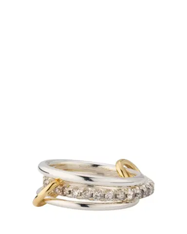 Spinelli Kilcollin Petunia 3-Band Stacked Ring with Diamonds | Thumbnail 1 Spinelli Kilcollin Petunia 3-Band Stacked Ring with Diamonds | Thumbnail 1
