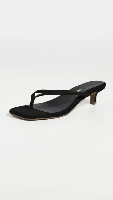 TKEES Square Toe Julia Suede Sandals Sable Suede 8 | Thumbnail 2