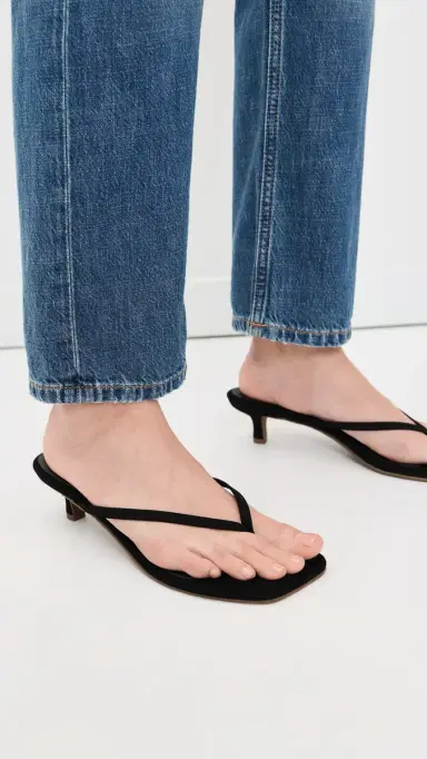 TKEES Square Toe Julia Suede Sandals Sable Suede 8 | Thumbnail 3
