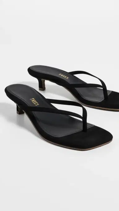 TKEES Square Toe Julia Suede Sandals Sable Suede 8 | Thumbnail 5