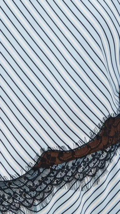 AFRM Dyanah Blouse Soft Stripe XL | Thumbnail 6