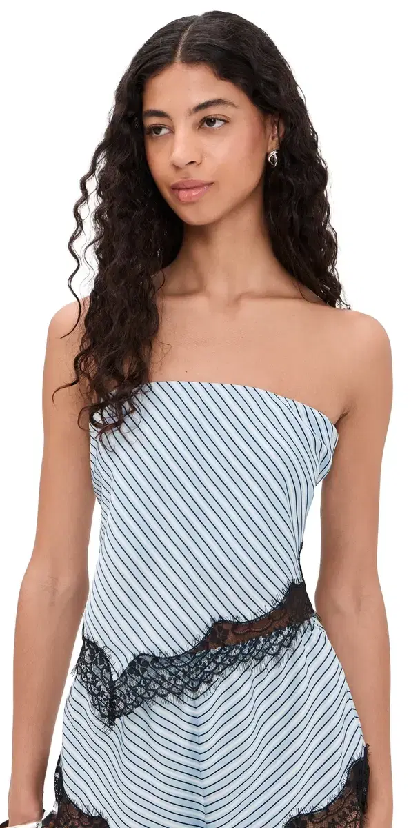 AFRM Dyanah Blouse Soft Stripe