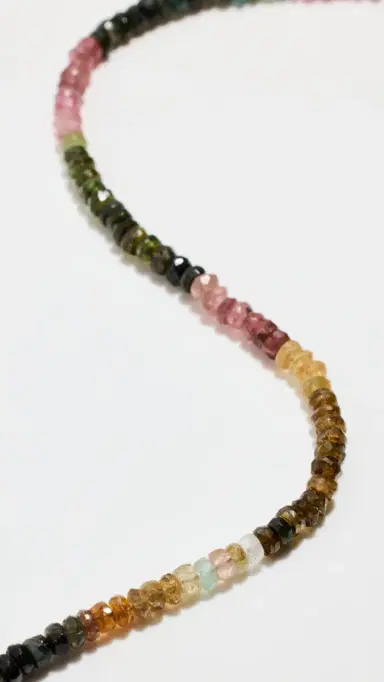 JIA JIA October Tourmaline Beaded Necklace Tourmaline One Size | Thumbnail 4