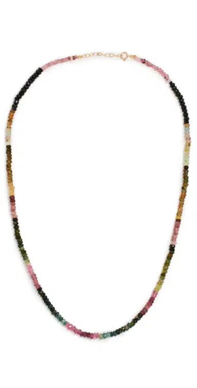 JIA JIA October Tourmaline Beaded Necklace Tourmaline One Size | Thumbnail 1