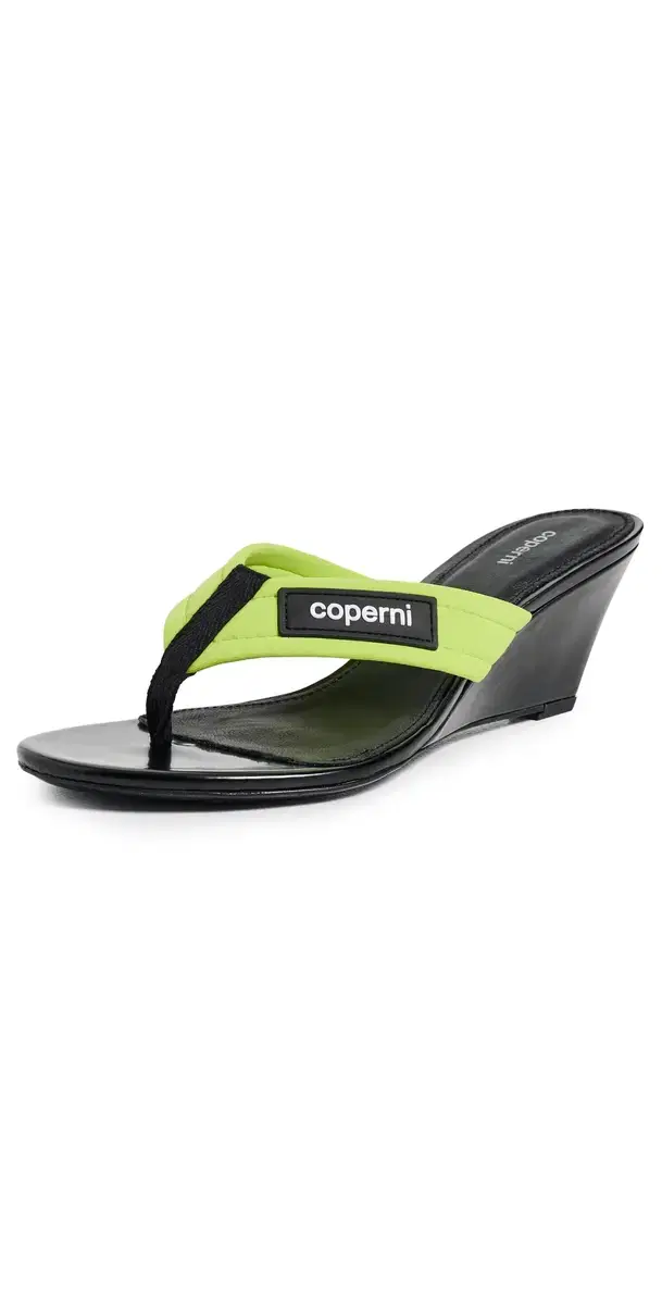 Coperni Wedge Sandals Green