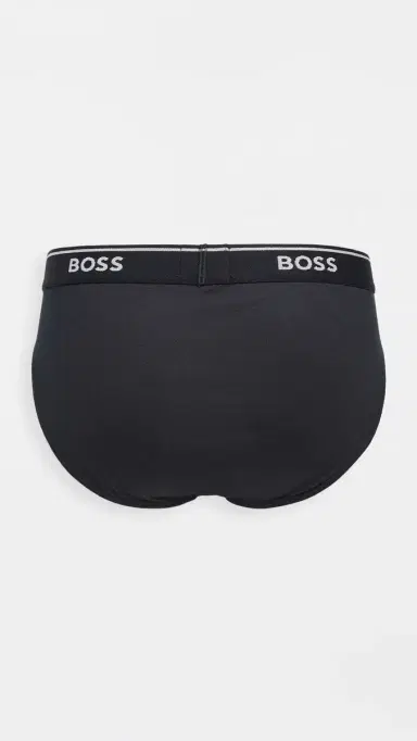 BOSS Classic Cotton Briefs 3 Pack Black S | Thumbnail 3