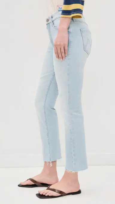 Mother The Rascal Flood Fray Jeans | Thumbnail 4 Mother The Rascal Flood Fray Jeans | Thumbnail 4