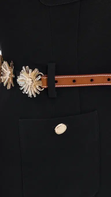 Cinq à Sept Sunflare Belt Kole Vest Black/Champagne | Thumbnail 6 Cinq à Sept Sunflare Belt Kole Vest Black/Champagne | Thumbnail 6