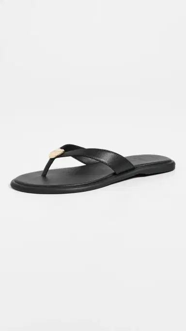 Dolce Vita Jaina Thong Sandals Black Leather | Thumbnail 5