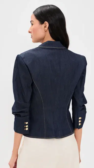 Cinq à Sept Petit Denim Khloe Blazer | Thumbnail 3 Cinq à Sept Petit Denim Khloe Blazer | Thumbnail 3