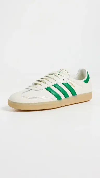 Adidas Samba OG Sneakers Off White/Green/Gold Met 5 | Thumbnail 2 Adidas Samba OG Sneakers Off White/Green/Gold Met 5 | Thumbnail 2