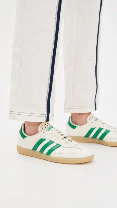 Adidas Samba OG Sneakers Off White/Green/Gold Met 5 | Thumbnail 3 Adidas Samba OG Sneakers Off White/Green/Gold Met 5 | Thumbnail 3