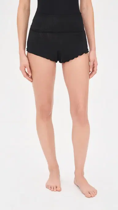 Negative Whipped Mini Shorts Black | Thumbnail 2