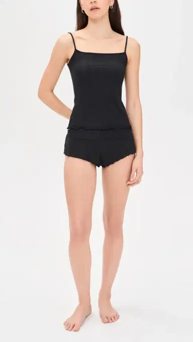 Negative Whipped Mini Shorts Black | Thumbnail 5
