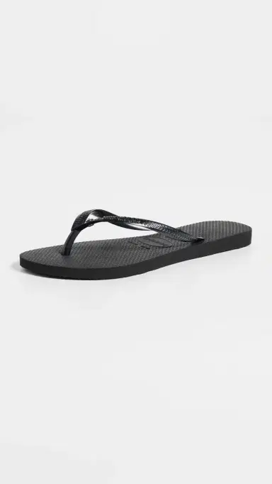 Havaianas Slim Crystal SW II Sandals Black 7/8 | Thumbnail 5 Havaianas Slim Crystal SW II Sandals Black 7/8 | Thumbnail 5