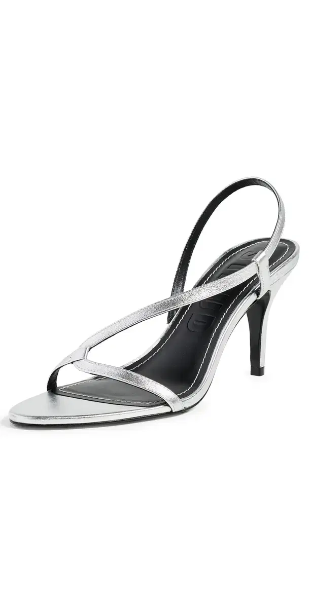 STAUD Louden Heels Silver