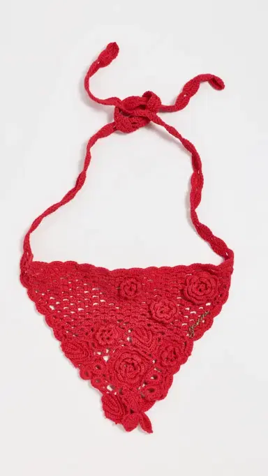 Ganni Crochet Head Scarf | Thumbnail 2