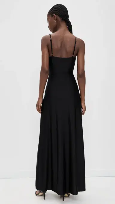 Runaway the Label Kalena Plunge Maxi Dress Black | Thumbnail 3 Runaway the Label Kalena Plunge Maxi Dress Black | Thumbnail 3