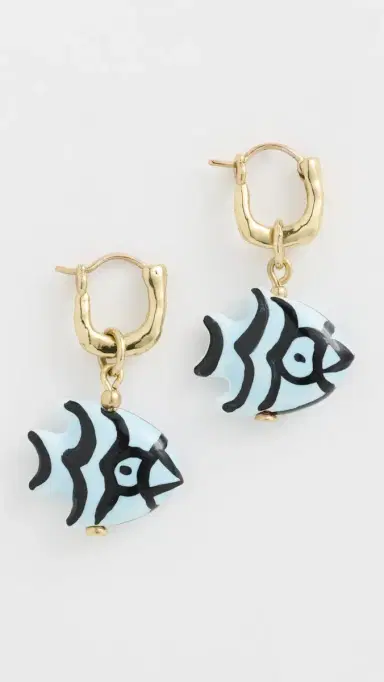 ALÉMAIS Calypso Ceramic Fish Earrings Multi One Size | Thumbnail 2 ALÉMAIS Calypso Ceramic Fish Earrings Multi One Size | Thumbnail 2