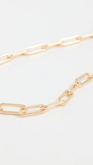 By Adina Eden Large Paperclip Link Necklace | Thumbnail 5