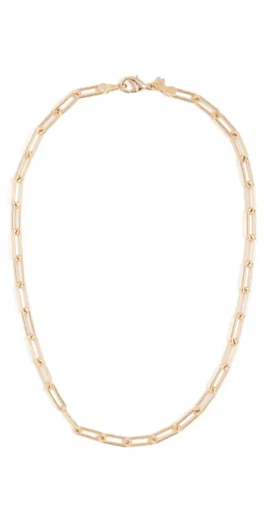 By Adina Eden Large Paperclip Link Necklace | Thumbnail 1