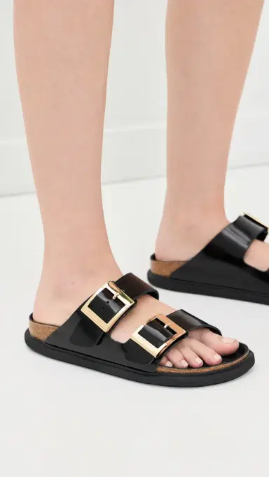 Birkenstock Arizona Droplet High Shine Sandals Black 41 | Thumbnail 3