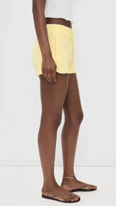 Hunza G Terry Towelling Shorts Butter | Thumbnail 4