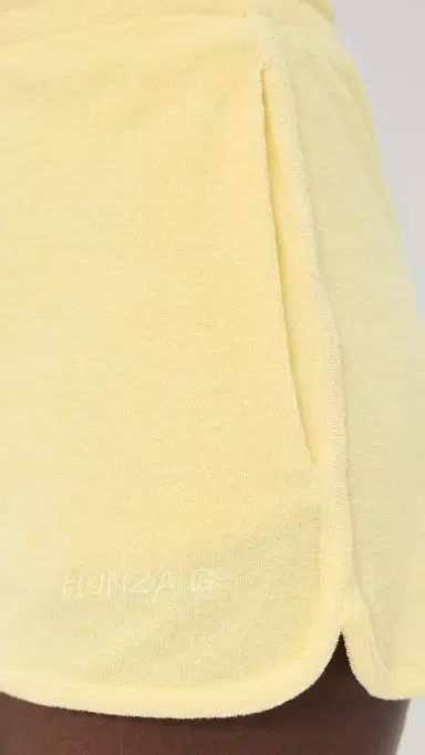 Hunza G Terry Towelling Shorts Butter | Thumbnail 6
