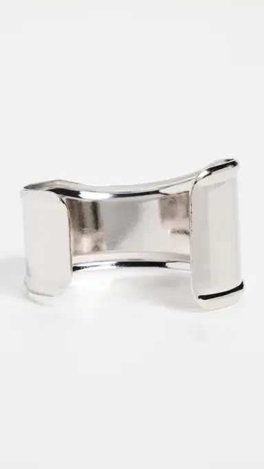 By Adina Eden Indented Curved Wide Bangle Bracelet | Thumbnail 5