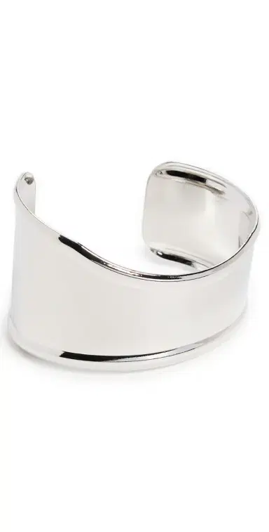 By Adina Eden Indented Curved Wide Bangle Bracelet | Thumbnail 1