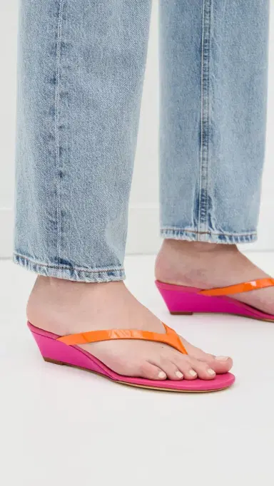 Christopher Esber Scala Wedge Sandals Watermelon/Tangelo 35 | Thumbnail 3 Christopher Esber Scala Wedge Sandals Watermelon/Tangelo 35 | Thumbnail 3